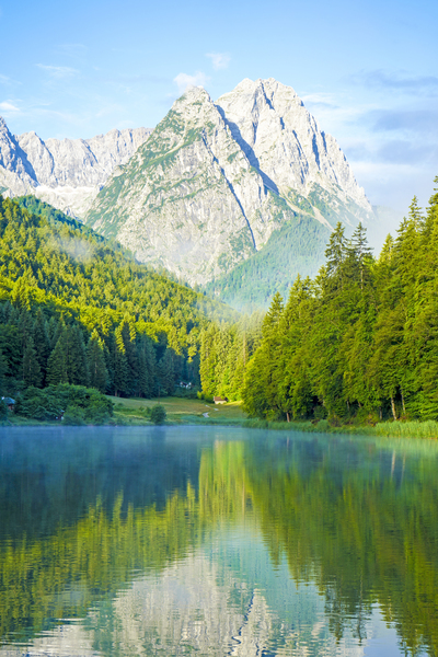 Lake Reissersee and the Mountains of the Wetterstein - Rare Print Limited Edition William Robert Stanek
