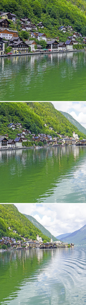 Lakeside at The Old Town 1x3 Complete Hallstatt Austria Rare Masters Collection