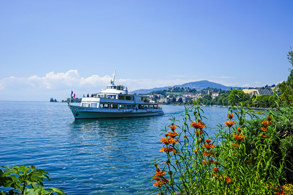 Snapshot in Time Villeneuve and Montreux Switzerland 3 of 4 Print