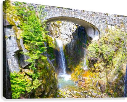 Hidden Falls - Waterfall Pacific Northwest USA  Canvas Print