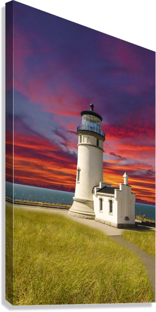 The LightHouse at Sunset  Canvas Print