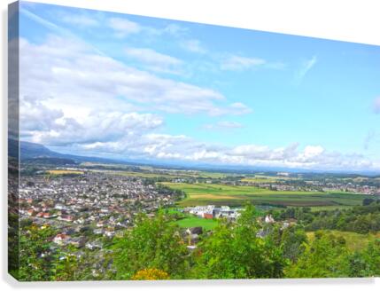 Clear Fall Morning in Stirling United Kingdom  Canvas Print