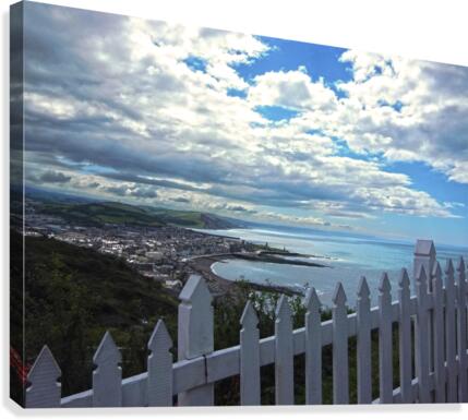 Night Falls on Aberystwyth Wales in the UK  Canvas Print