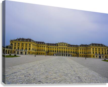 Bold Skies over Schoennbrunn Summer Palace in Vienna Austria  Canvas Print