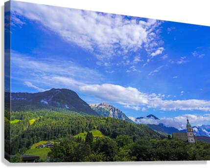 Berchtesgaden Town in Summer in Bavaria Germany 1 of 7  Canvas Print