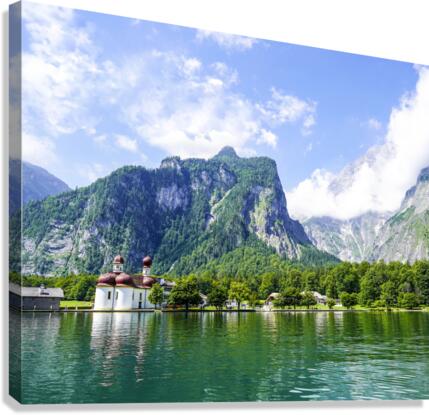 One Fine Day at Lake Konigssee 5 of 11   Schonau am Konigssee Bavaria Germany   An Elevate Photo Series  Canvas Print