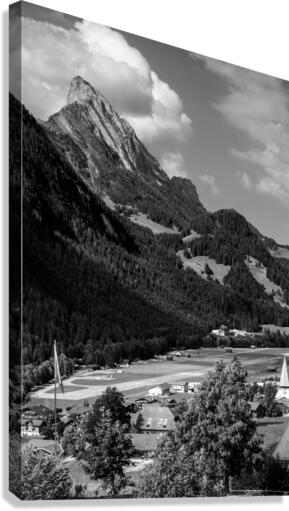 BW Saanen Switzerland and the Mountains of the Bernese Alps   HC Stanek   Rare Limited Edition  Canvas Print