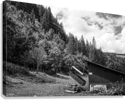 BW Serenity Found in the Alps of Switzerland 2 of 3   HC Stanek   Rare Limited Edition  Canvas Print