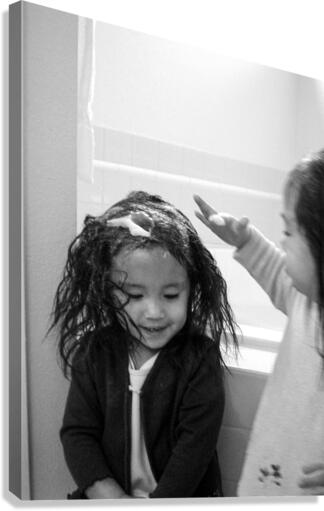 BW   Candid Retrospective 2001   My Hair Day Too Mom   HC Stanek   Rare Limited Edition  Canvas Print