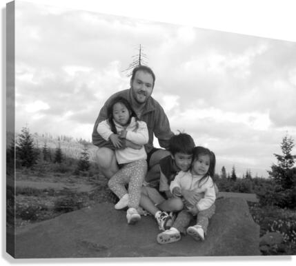 BW   Candid Retrospective 2001   The Rock 1 of 3   HC Stanek   Rare Limited Edition  Canvas Print