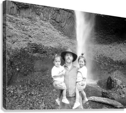 BW   Candid Retrospective 2001   At the Falls   HC Stanek   Rare Limited Edition  Canvas Print