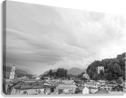BW From the Award-winning Elevate Series At the Top of the World in the Berchtesgaden Alps in Bavaria Germany 6 of 6  Canvas Print