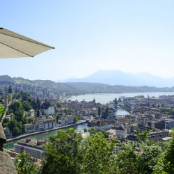 Stunning View to Lake Lucerne in the Central Swiss Alps