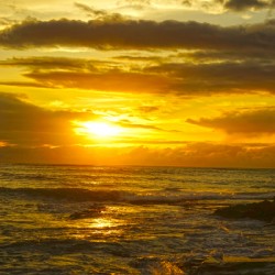 Sunset at the Bay in Hawaii