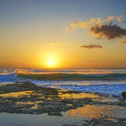 Brilliant Sunset at the Bay Hawaii