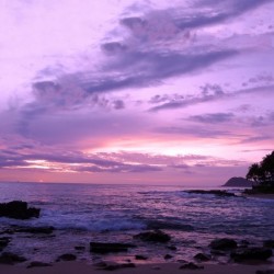 Purple Skies Over Hawaii - Sunset 