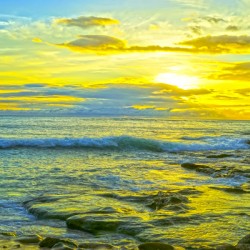 Sunset in Paradise - Hawaii - Rare Print Limited Edition from Original Painting