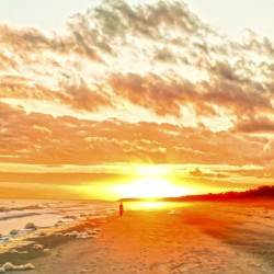 The Day Ends at the Seashore Limited Rare Print - The Sunset Collection