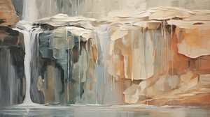 Abstract Waterfall
