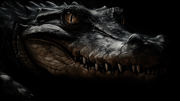 Smiling Croc Print