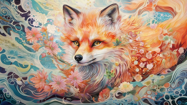  Fire Fox Print