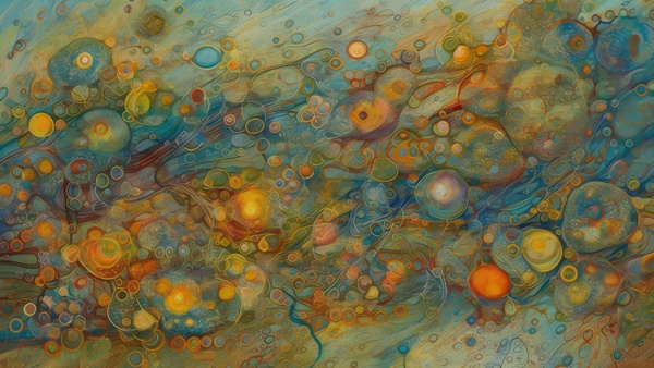 Life Under a Microscope Print