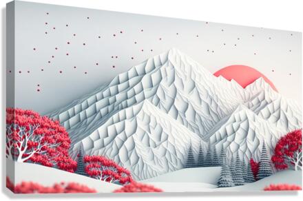 Winter Mountain Canvas Print