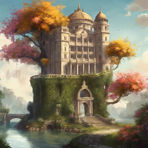 Attractive fairytale palace