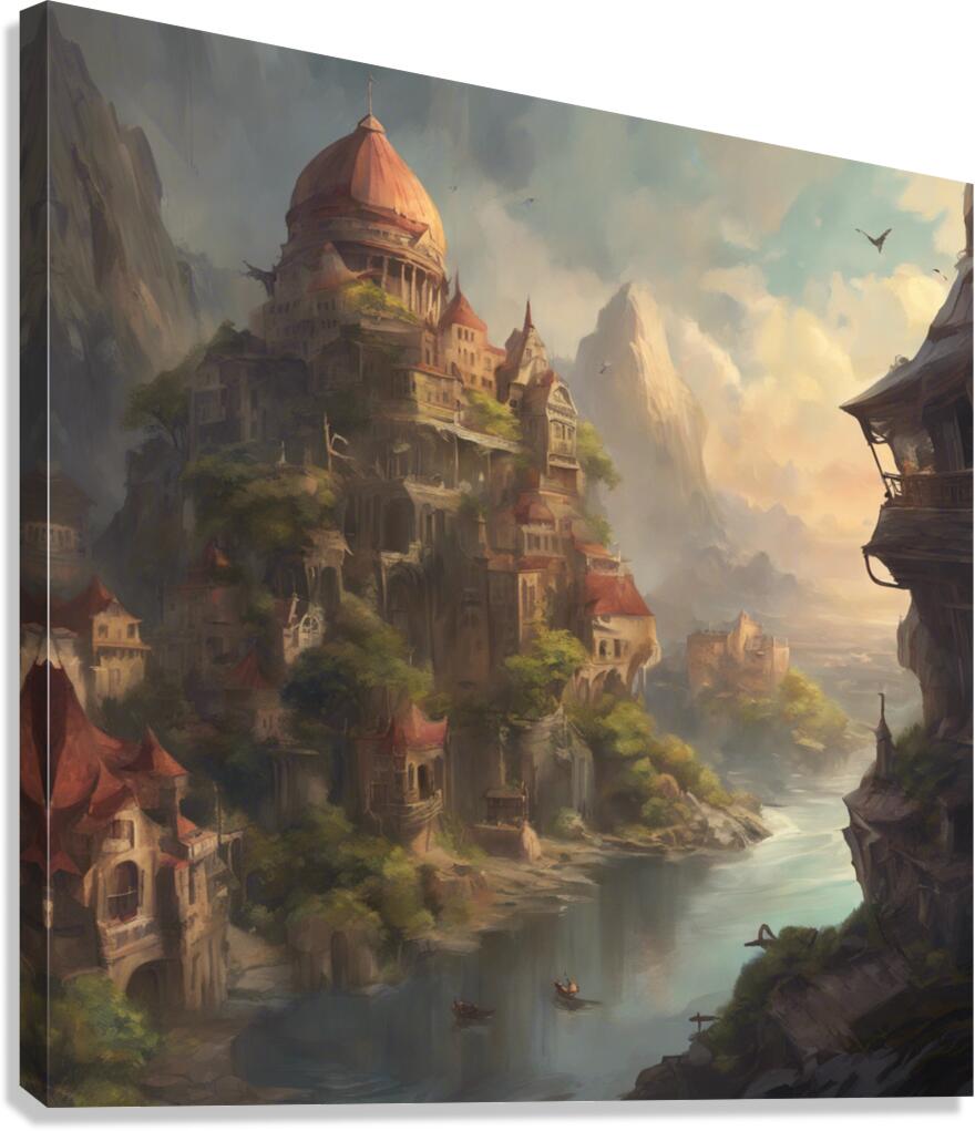 River Palace Canvas Print