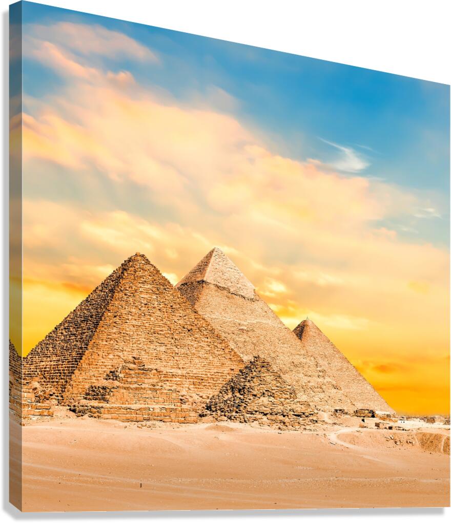 Pyramids Canvas Print