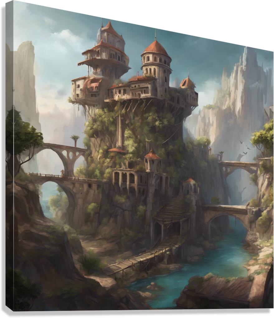Fantasy Castle Canvas Print