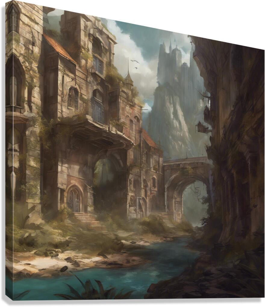 Fantasy City Canvas Print