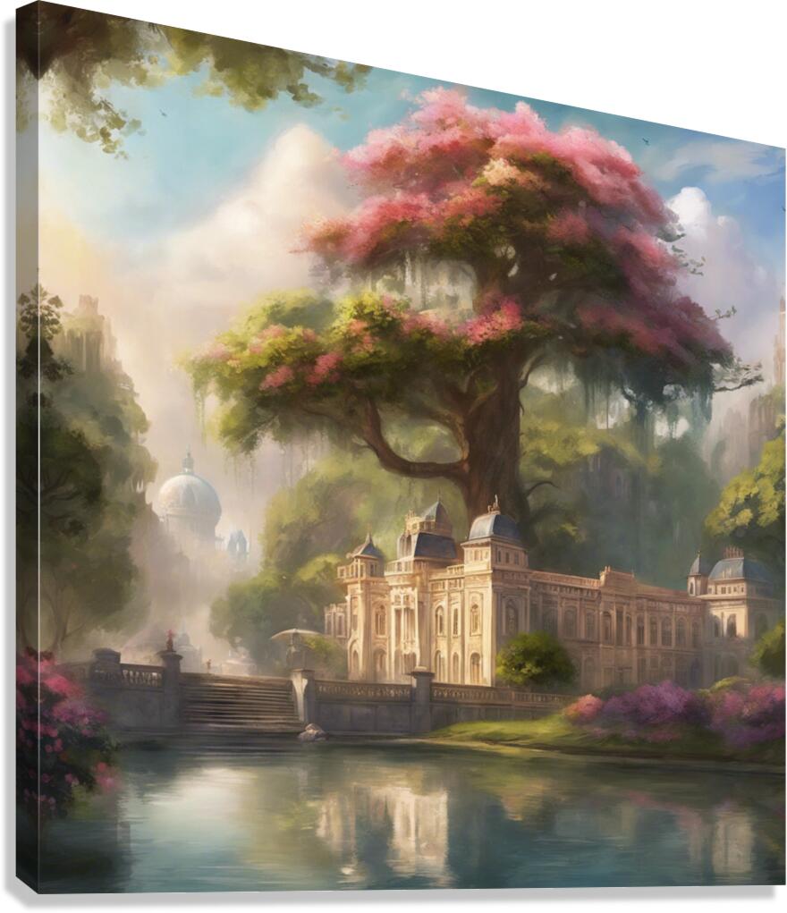 Palace of imagination and beauty Canvas Print