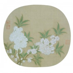 Chinese Gongbi flower painting 001.Oriental wall art. Song Dynasty flower painting. Vintage art print.