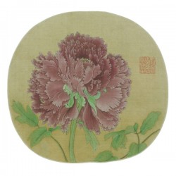Chinese Gongbi flower painting 004.Oriental wall art. Song Dynasty flower painting. Vintage art print.