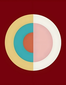 Hilma Af Klint - Svanen The Swan No. 16 Group IX Series SUW Red Background 