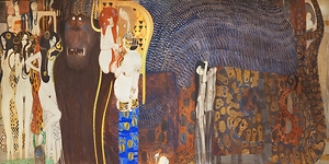 The Beethoven Frieze The Hostile Powers. Far Wall By Gustav Klimt  1902
