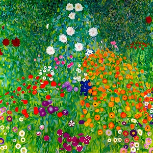 Gustav Klimt - Blumengarten Flower Garden