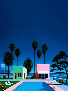 Hiroshi Nagai - City Pop  Vaporwave Aesthetic Art