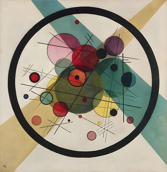 Wassily Kandinsky - Circles In A Circle 1923 Print