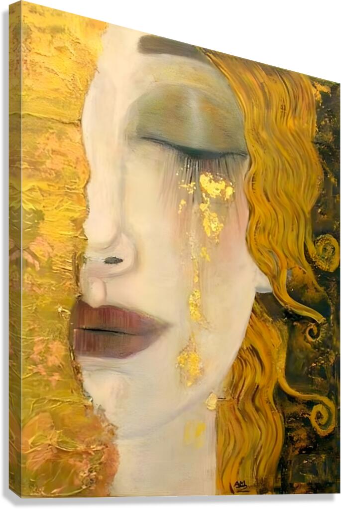 Gustav Klimt - Golden Tears by Vivanne Wall Art