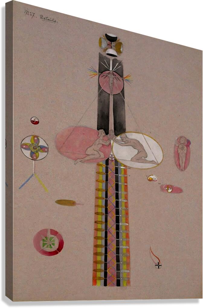 Hilma af Klint - The Tree Of Knowledge No . 7B   Canvas Print