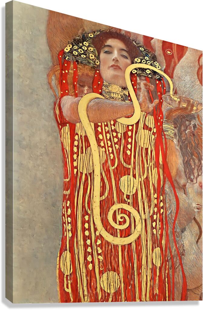 Gustav Klimt - Hygieia Medicine Canvas Print