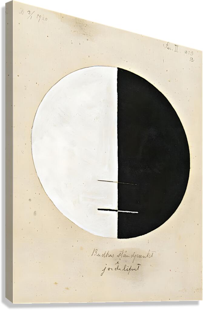 Hilma af Klint - Buddhas Standpoint in the Earthly Life 1920 Canvas Print