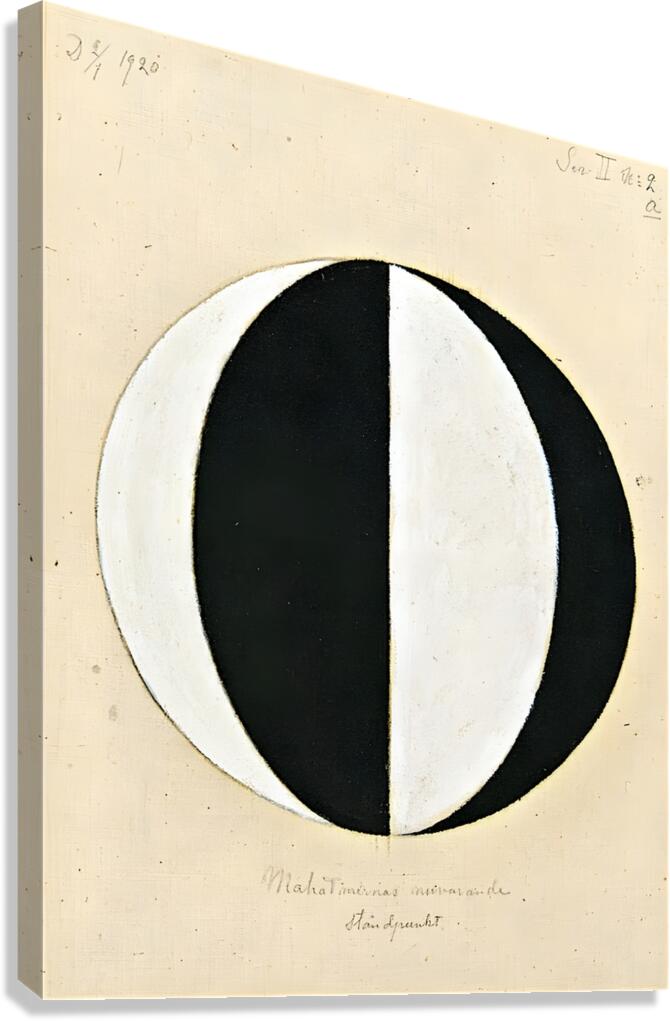 Hilma Af Klint - The Mahatmas Present Standing Point Series II No. 2a 1920 Canvas Print