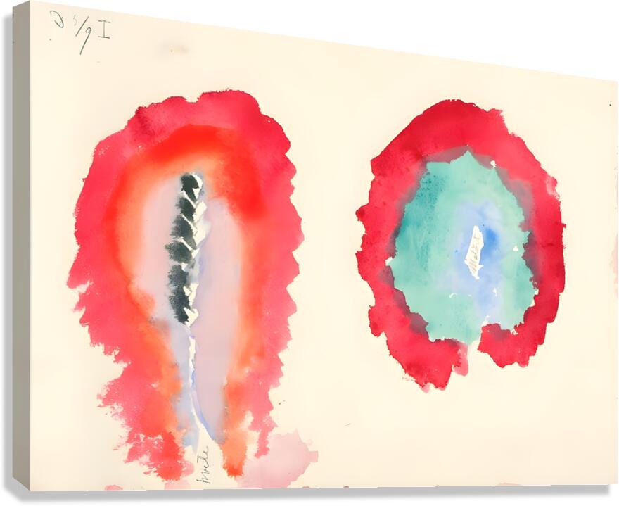 Hilma af Klint -  Wheat and Wormwood 1922  Canvas Print