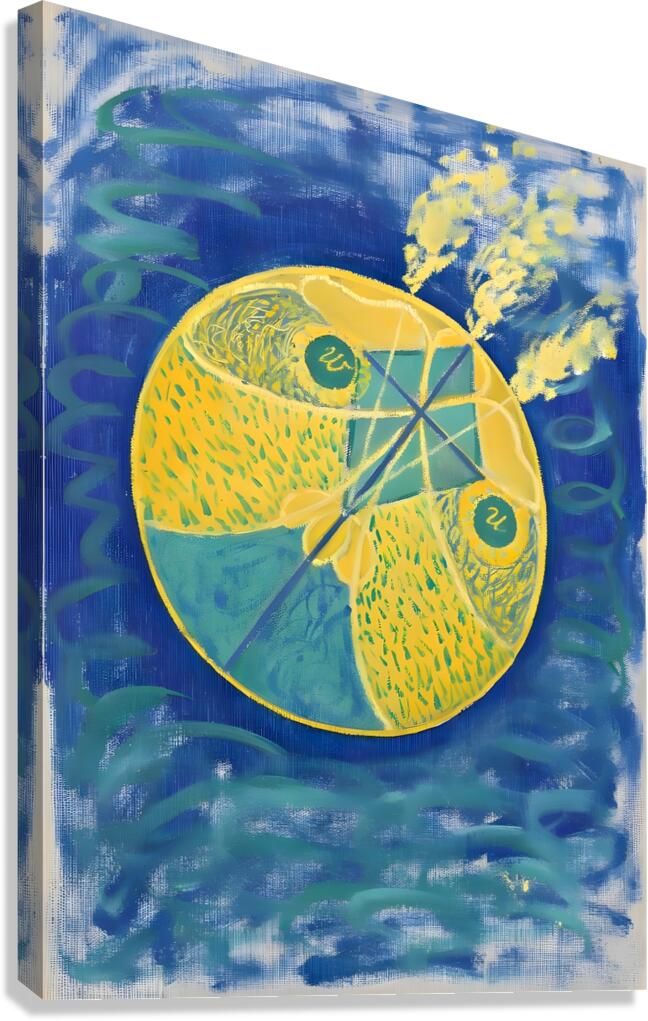 Hilma af Klint - Primordial Chaos No. 7 Group I 1906-1907 Canvas Print