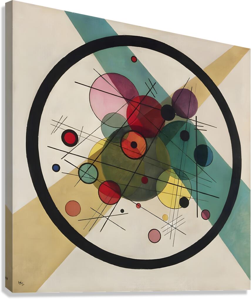 Wassily Kandinsky - Circles In A Circle 1923 Canvas Print