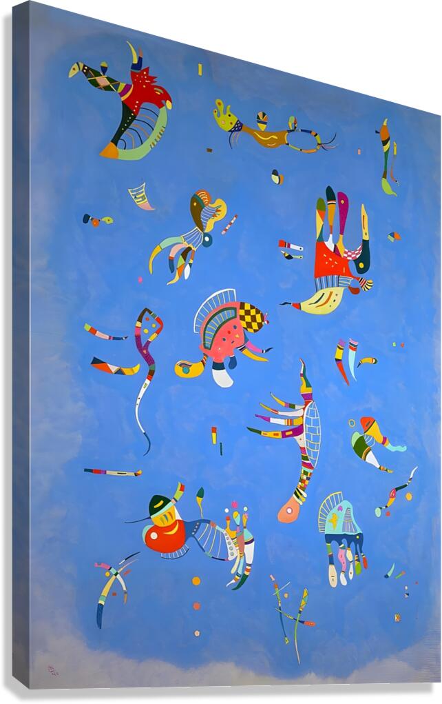 Wassily Kandinsky - Sky Blue 1940 Canvas Print