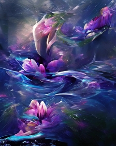 winds of purple tulips